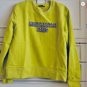 Zara "Montmartre Paris" Oversized Sweatshirt  NWOT